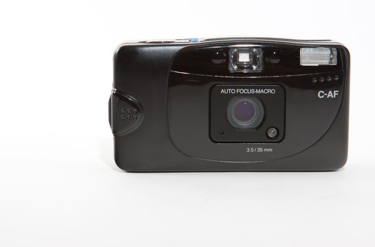 schwarzer Fotoapparat analog