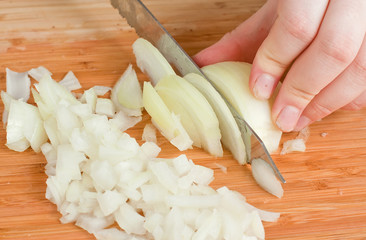 Hands, Cutting Onions