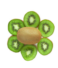 pieces of kiwi