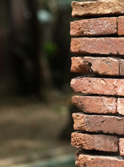 edge of brick wall
