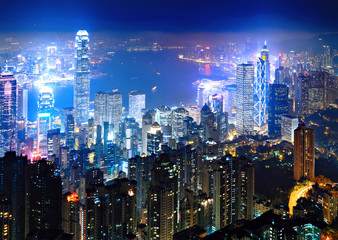 Hong Kong at night