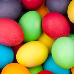 Fototapeta na wymiar color eggs