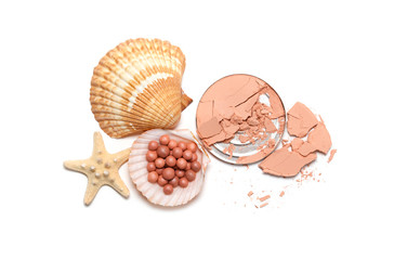 Make up powder and shells