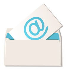 Envelope with email symbol