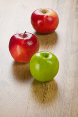three apples