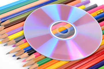 color pencil and DVD