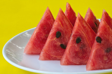 Watermelon pieces