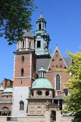 Obraz premium Wawel Royal Cathedral in Krakow, Poland, unesco world heritage