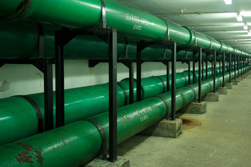 Underground Sea water supply pipes