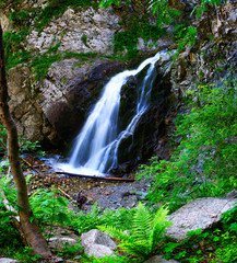 Fototapeta premium Second waterfall in gorge Ayu-Say