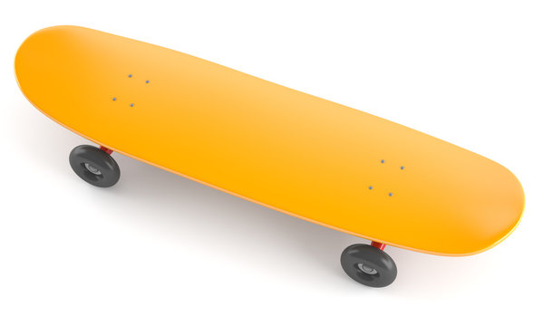 Skateboard isolated on white background