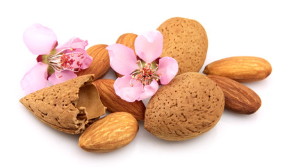 Almond with flowers