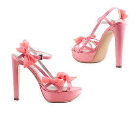 Women's shoes on a white background.