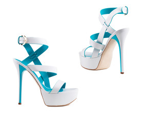 Women's shoes on a white background.