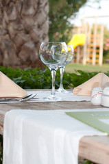 White Fine Table Setting.