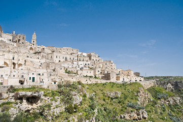 Fototapeta na wymiar Panoramiczny widok Matera. Basilicata.