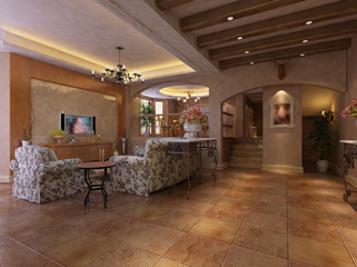 rendering living room