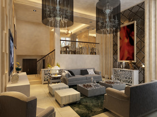rendering living room