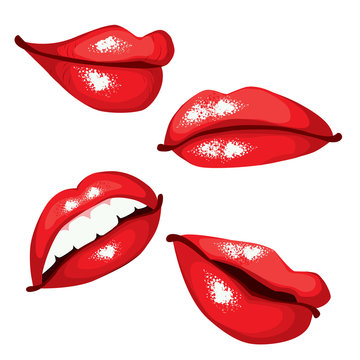 Red lips set