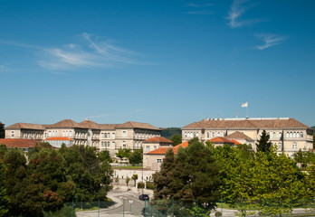 Fototapeta na wymiar Rząd San Cayetano w Santiago de Compostela