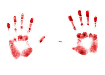 Fingerabdruck rot