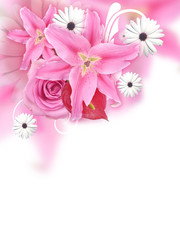 Floral Background Design Illustration