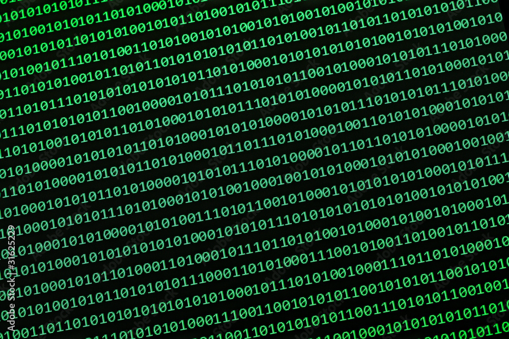 Poster binary numbers moder communication computer