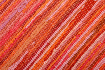 Fototapeta premium Striped Background in Warm Colors made from textile