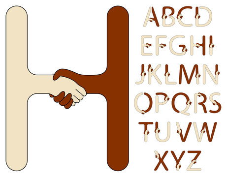 Handshake alphabet
