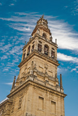 Fototapeta na wymiar Alminar de la mezquita=catedral de Cordoba