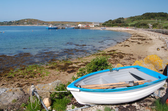 Tresco Boat And Beach