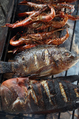 fish grilling