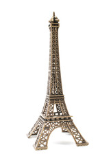 Fototapeta na wymiar Small bronze copy of Eifel Tower