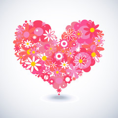 Beautiful floral heart