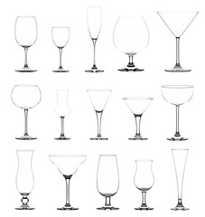 Empty  glasses