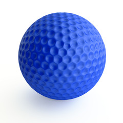 Blue golf ball