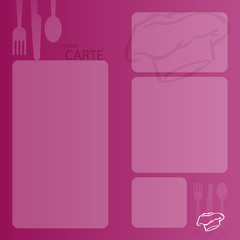 Carte restaurant