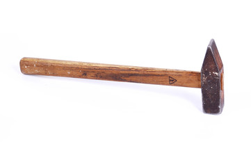 hammer with a wooden handle
