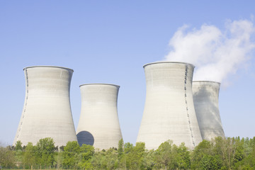 tours de refroidissment d'une centrale nucléaire