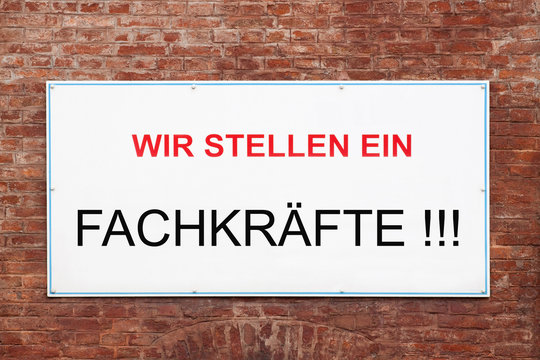 Stellenangebot - Fachkräftemangel - Fachkräfte gesucht