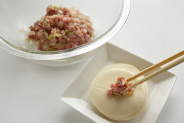 Cooking of Chinese dim sum