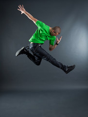 picture of dancer jumping