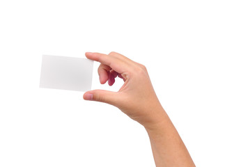 Obraz premium Hand and a card