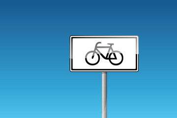 Zusatzzeichen Fahrrad Bike