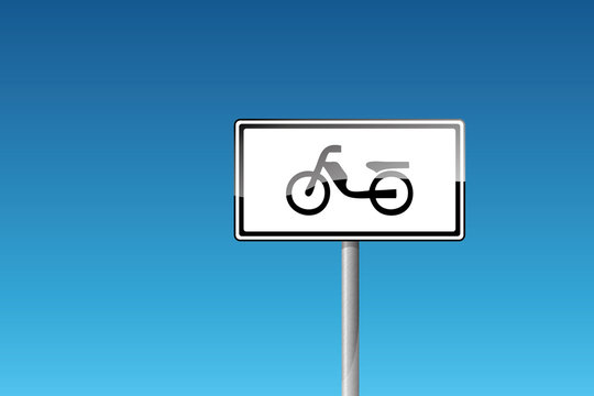 Zusatzzeichen Motorrad F&uuml;hrerscheinklasse A1