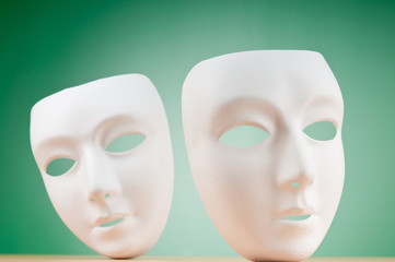 Masks with theatre concept