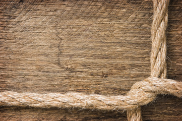 frame made of old rope