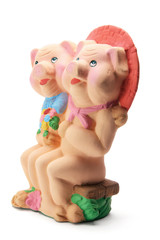 Clay Pig Figurines