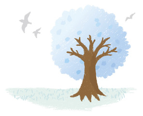 クレヨンの木 冬