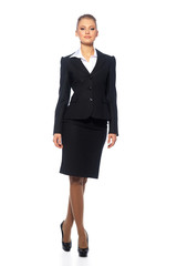 woman manager in a suit